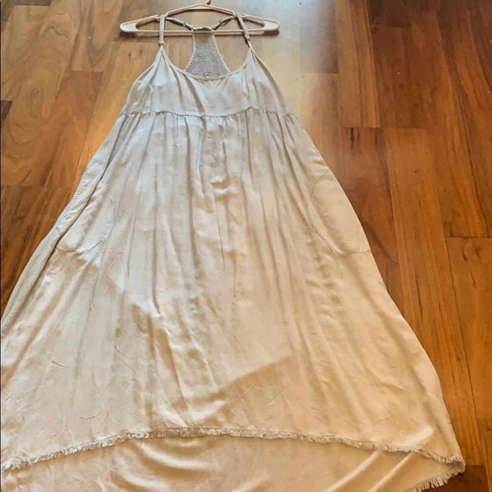 Anthropology maxi dress with pockets